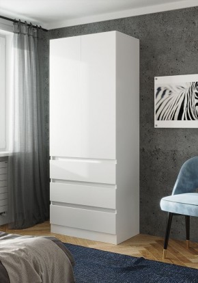 ПАРУС Шкаф 2-х ств. 800 (белый) в Магнитогорске - magnitogorsk.ok-mebel.com | фото