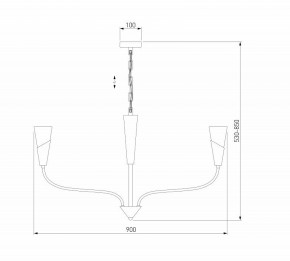 Подвесная люстра Eurosvet Rhyton 60167/8 латунь в Магнитогорске - magnitogorsk.ok-mebel.com | фото 6