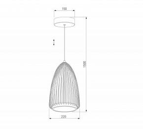 Подвесной светильник Eurosvet Comodita 40009/1 LED черный в Магнитогорске - magnitogorsk.ok-mebel.com | фото 5