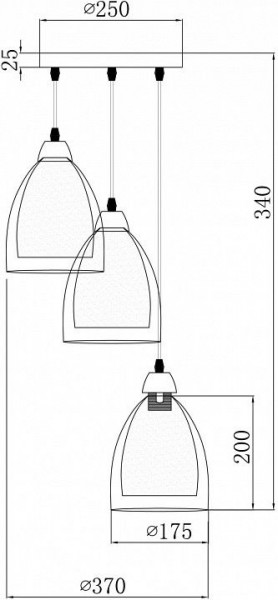Подвесной светильник Freya Astery FR5375PL-03CH1 в Магнитогорске - magnitogorsk.ok-mebel.com | фото 2