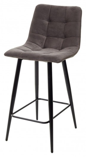 Полубарный стул CHILLI-QB графит #14, велюр / черный каркас (H=66cm) М-City в Магнитогорске - magnitogorsk.ok-mebel.com | фото 1