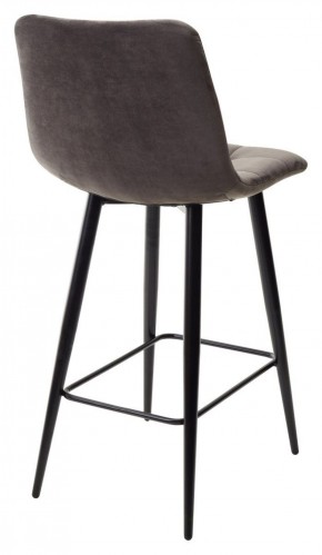 Полубарный стул CHILLI-QB графит #14, велюр / черный каркас (H=66cm) М-City в Магнитогорске - magnitogorsk.ok-mebel.com | фото 4