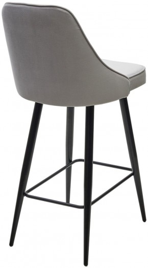 Полубарный стул NEPAL-PB СВЕТЛО- СЕРЫЙ BM-4, велюр/ черный каркас (H=68cm) М-City в Магнитогорске - magnitogorsk.ok-mebel.com | фото 4