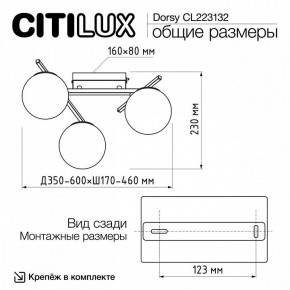 Потолочная люстра Citilux Dorsy CL223132 в Магнитогорске - magnitogorsk.ok-mebel.com | фото 12