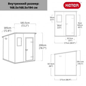 Сарай Манор Пентхаус 6x6 (MANOR PENT 6x6) в Магнитогорске - magnitogorsk.ok-mebel.com | фото 3