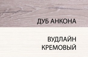 Шкаф 1DG, OLIVIA, цвет вудлайн крем/дуб анкона в Магнитогорске - magnitogorsk.ok-mebel.com | фото 3