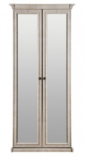 Шкаф 2-х створчатый с зеркалом Афина (крем корень) в Магнитогорске - magnitogorsk.ok-mebel.com | фото