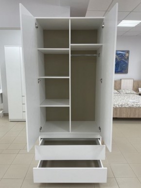 Шкаф 2-ств. с 2 ящиками "Бьянко" в Магнитогорске - magnitogorsk.ok-mebel.com | фото 2
