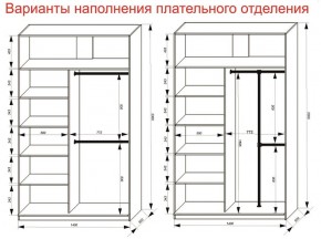 Шкаф-купе 1400 серии SOFT D8+D2+B2+PL4 (2 ящика+F обр.штанга) профиль «Капучино» в Магнитогорске - magnitogorsk.ok-mebel.com | фото 5