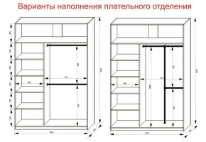 Шкаф-купе 1600 серии SOFT D1+D3+B2+PL1 (2 ящика+1штанга) профиль «Графит» в Магнитогорске - magnitogorsk.ok-mebel.com | фото 7