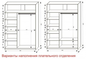 Шкаф-купе 1600 серии SOFT D8+D2+B2+PL4 (2 ящика+F обр.штанга) профиль «Капучино» в Магнитогорске - magnitogorsk.ok-mebel.com | фото 5