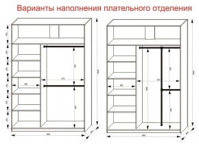 Шкаф-купе 1600 серии SOFT D8+D2+B2+PL4 (2 ящика+F обр.штанга) профиль «Капучино» в Магнитогорске - magnitogorsk.ok-mebel.com | фото 6