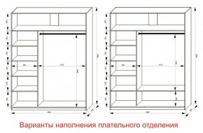 Шкаф-купе 1800 серии SOFT D1+D3+B2+PL1 (2 ящика+1штанга) профиль «Графит» в Магнитогорске - magnitogorsk.ok-mebel.com | фото 6