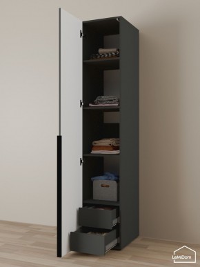 Шкаф Linnea MHR-1-4 2050х400х510 (Графит-М 11.1.25) в Магнитогорске - magnitogorsk.ok-mebel.com | фото 6