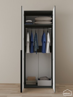 Шкаф Linnea MHR-2 2050х800х510 (Графит-М 11.1.25) в Магнитогорске - magnitogorsk.ok-mebel.com | фото 4