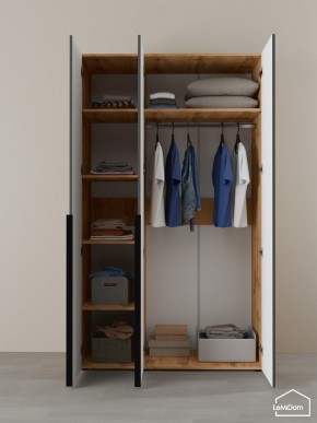 Шкаф Linnea MHR-3-1 2050х1200х510 (ДВ-М 11.1.25) в Магнитогорске - magnitogorsk.ok-mebel.com | фото 4