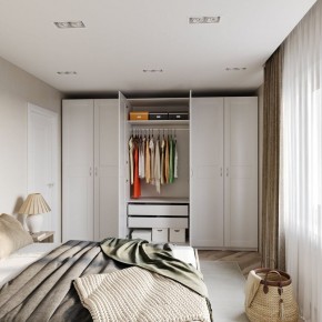 Шкаф МАКС двухдверный узкий, цвет белый в Магнитогорске - magnitogorsk.ok-mebel.com | фото 4