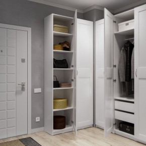 Шкаф МАКС однодверный узкий, цвет белый в Магнитогорске - magnitogorsk.ok-mebel.com | фото 4