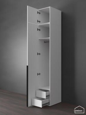 Шкаф с антресолью Linnea MHR-1A-3 2450х400х510 (Белый-М 11.1.1) в Магнитогорске - magnitogorsk.ok-mebel.com | фото 6
