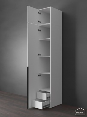 Шкаф с антресолью Linnea MHR-1A-4 2450х400х510 (Белый-М 11.1.2) в Магнитогорске - magnitogorsk.ok-mebel.com | фото 5
