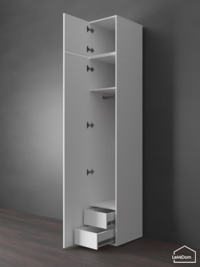Шкаф с антресолью Linnea MHR-1POA-3 2450х400х510 (Белый-М 11.1.2) в Магнитогорске - magnitogorsk.ok-mebel.com | фото 6