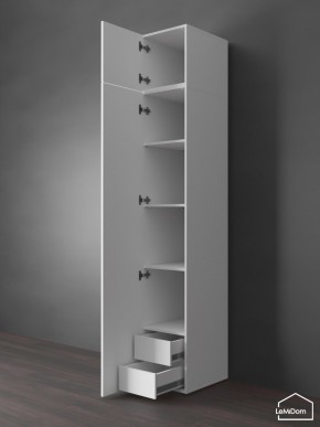 Шкаф с антресолью Linnea MHR-1POA-4 2450х400х510 (Белый-М 11.1.2) в Магнитогорске - magnitogorsk.ok-mebel.com | фото 5