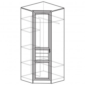 Шкаф угловой 50 Лира Нортон светлый (угол 854х854) в Магнитогорске - magnitogorsk.ok-mebel.com | фото 2
