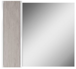 Шкаф-зеркало Uno 80 Дуб серый левый/правый Домино (DU1504HZ) в Магнитогорске - magnitogorsk.ok-mebel.com | фото 2