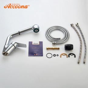Смеситель для кухни Accoona A5410 с вытягивающейся лейкой в Магнитогорске - magnitogorsk.ok-mebel.com | фото 3