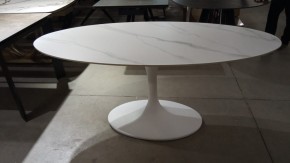 Стол AVOLA 180 MATT WHITE MARBLE SOLID CERAMIC / WHITE М-City в Магнитогорске - magnitogorsk.ok-mebel.com | фото 6