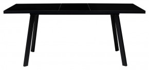 Стол ФИН 120 Черный, стекло/ Черный каркас М-City в Магнитогорске - magnitogorsk.ok-mebel.com | фото