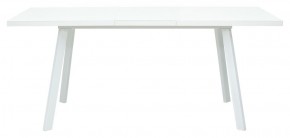 Стол ФИН 140 Белый, стекло/ Белый каркас М-City в Магнитогорске - magnitogorsk.ok-mebel.com | фото 2