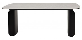 Стол NORD 200 TL-102 Бежевый мрамор, испанская керамика / черный каркас, ®DISAUR в Магнитогорске - magnitogorsk.ok-mebel.com | фото 4