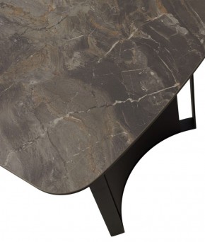 Стол RASMUS 160 KL-80 Серый мрамор, итальянская керамика / черный каркас, ®DISAUR в Магнитогорске - magnitogorsk.ok-mebel.com | фото 9