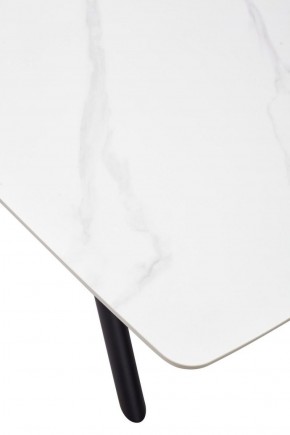 Стол RIVOLI 140 MATT WHITE MARBLE SOLID CERAMIC / BLACK, ®DISAUR в Магнитогорске - magnitogorsk.ok-mebel.com | фото 9