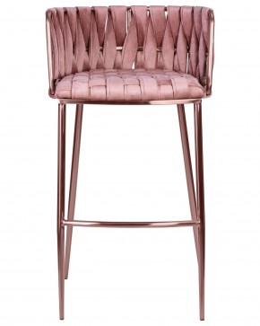 Стул барный DOBRIN EMMA ROSE GOLD, розовый велюр (VF-10) в Магнитогорске - magnitogorsk.ok-mebel.com | фото 6
