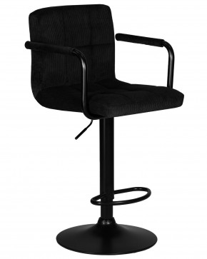 Стул барный DOBRIN KRUGER ARM BLACK, черный вельвет (LAR-E2041-52) в Магнитогорске - magnitogorsk.ok-mebel.com | фото 2