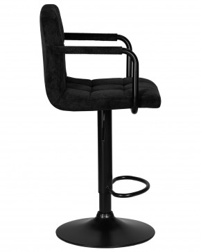 Стул барный DOBRIN KRUGER ARM BLACK, черный вельвет (LAR-E2041-52) в Магнитогорске - magnitogorsk.ok-mebel.com | фото 3