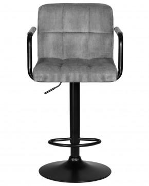 Стул барный DOBRIN KRUGER ARM BLACK, серый вельвет (LAR-E2041-25) в Магнитогорске - magnitogorsk.ok-mebel.com | фото 6