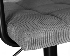 Стул барный DOBRIN KRUGER ARM BLACK, серый вельвет (LAR-E2041-25) в Магнитогорске - magnitogorsk.ok-mebel.com | фото 7