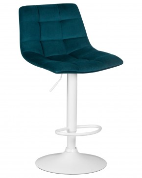 Стул барный DOBRIN TAILOR WHITE, морской волны велюр (MJ9-99) в Магнитогорске - magnitogorsk.ok-mebel.com | фото