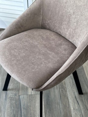 Стул CASA, 360 град. поворот. B5 Капучино, велюр / черный каркас,М-City в Магнитогорске - magnitogorsk.ok-mebel.com | фото 3