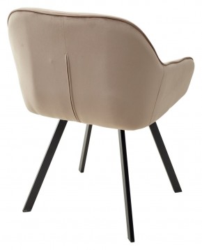 Стул GALE 360 град. поворот. BLUVEL-40 BEIGE, велюр/ черный каркас, М-City в Магнитогорске - magnitogorsk.ok-mebel.com | фото 4