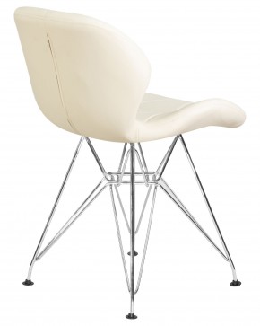 Стул обеденный DOBRIN BUTTERFLY CHROME, ножки хром, цвет кремовый в Магнитогорске - magnitogorsk.ok-mebel.com | фото 4