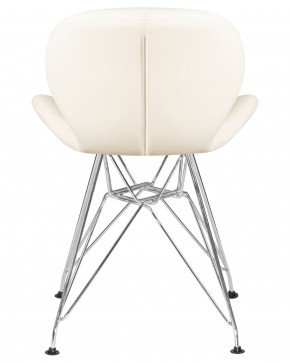 Стул обеденный DOBRIN BUTTERFLY CHROME, ножки хром, цвет кремовый в Магнитогорске - magnitogorsk.ok-mebel.com | фото 5