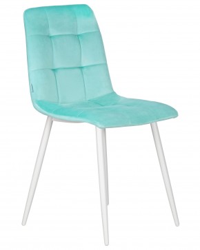 Стул обеденный DOBRIN CHILLY, Мятный Holland 50, основание белое в Магнитогорске - magnitogorsk.ok-mebel.com | фото 2