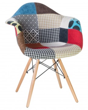 Стул обеденный DOBRIN DAW PATCHWORK, цвет сиденья мозаика в Магнитогорске - magnitogorsk.ok-mebel.com | фото