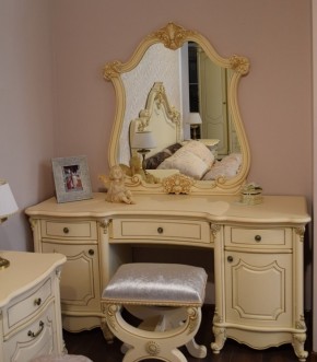 Туалетный стол + Зеркало Мона Лиза (крем) в Магнитогорске - magnitogorsk.ok-mebel.com | фото 6