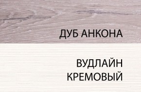 Тумба 1S, OLIVIA, цвет вудлайн крем/дуб анкона в Магнитогорске - magnitogorsk.ok-mebel.com | фото 3