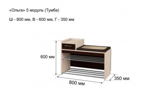 ОЛЬГА 5 Тумба в Магнитогорске - magnitogorsk.ok-mebel.com | фото 3